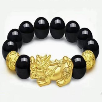 Obsidian Wealth Bracelet</br>